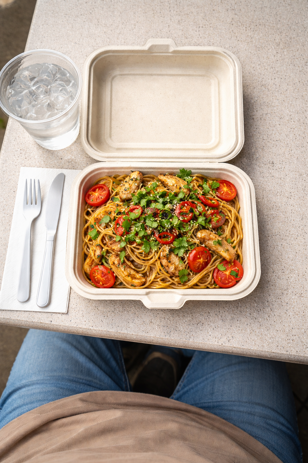 Hinged Bagasse Containers