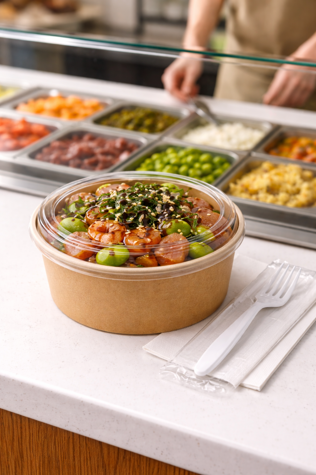 Paper Salad Bowls and Lids