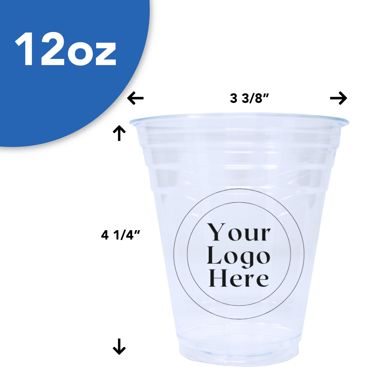 Printed PET Cups (12 oz)