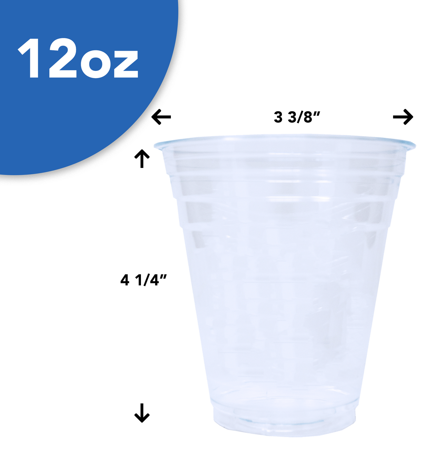 PET Cups (12 oz) - Blank