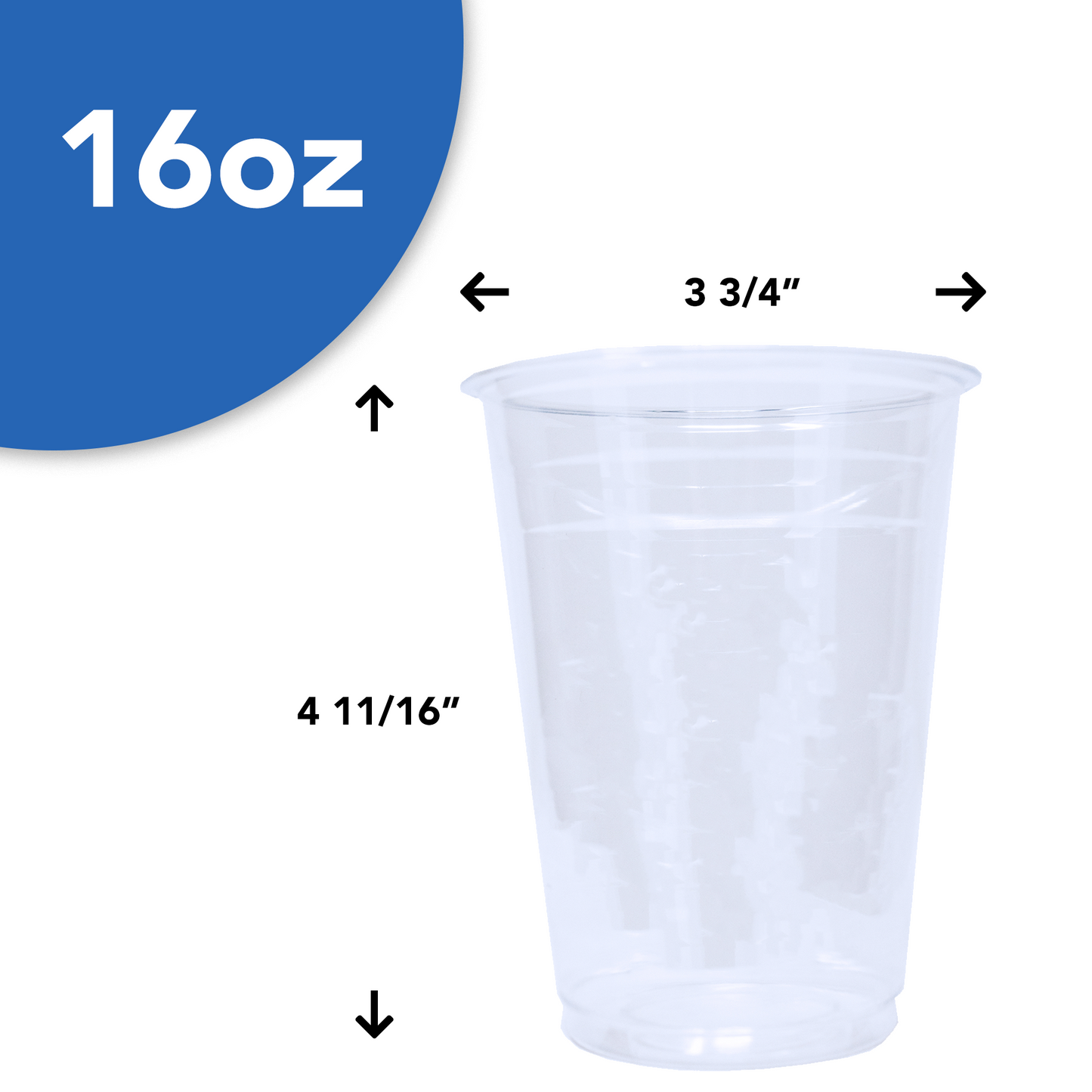 PET Cups (16 oz) - Blank