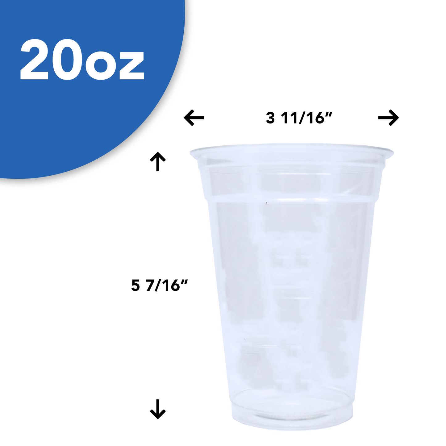 PET Cups (20 oz) - Blank