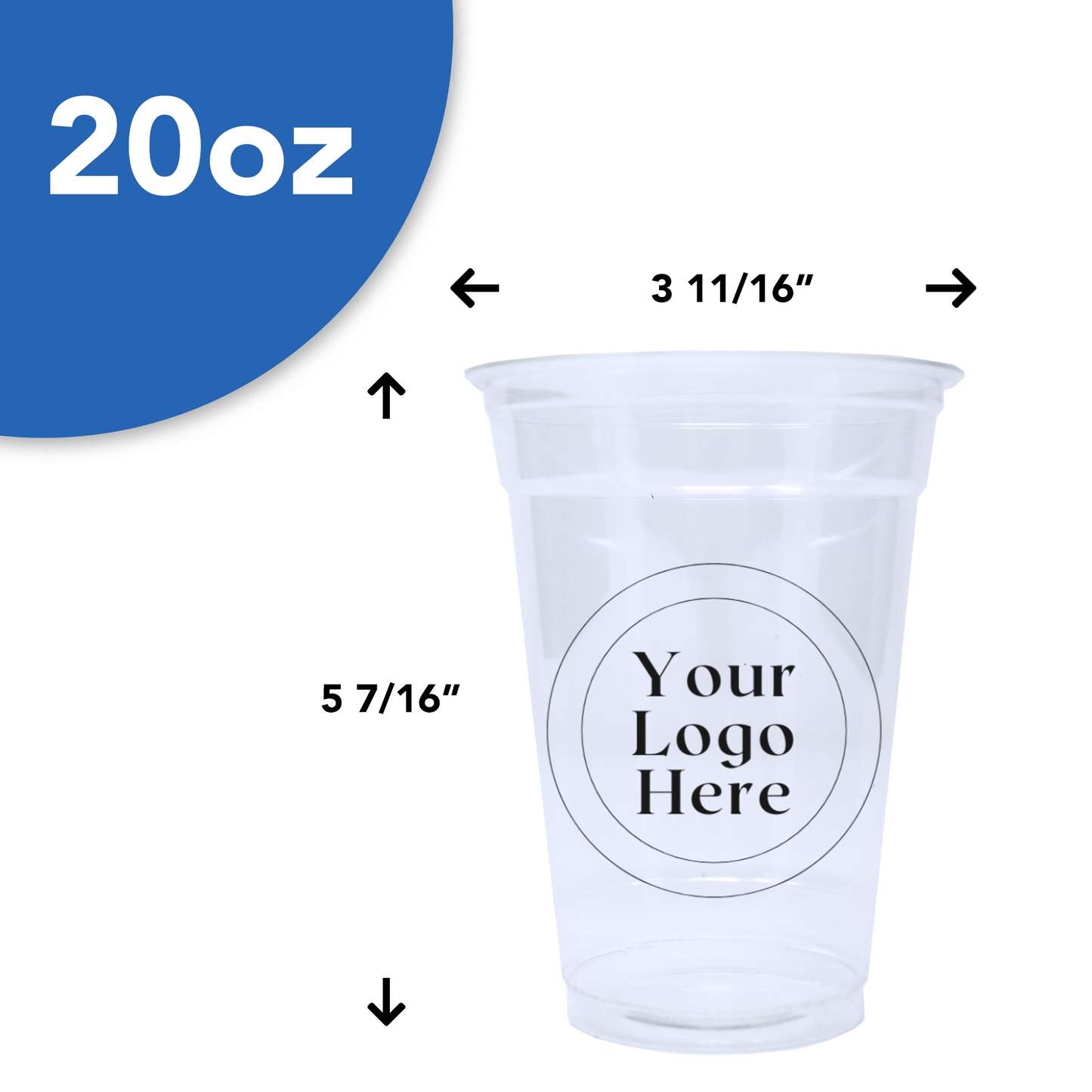 Printed PET Cups (20 oz)