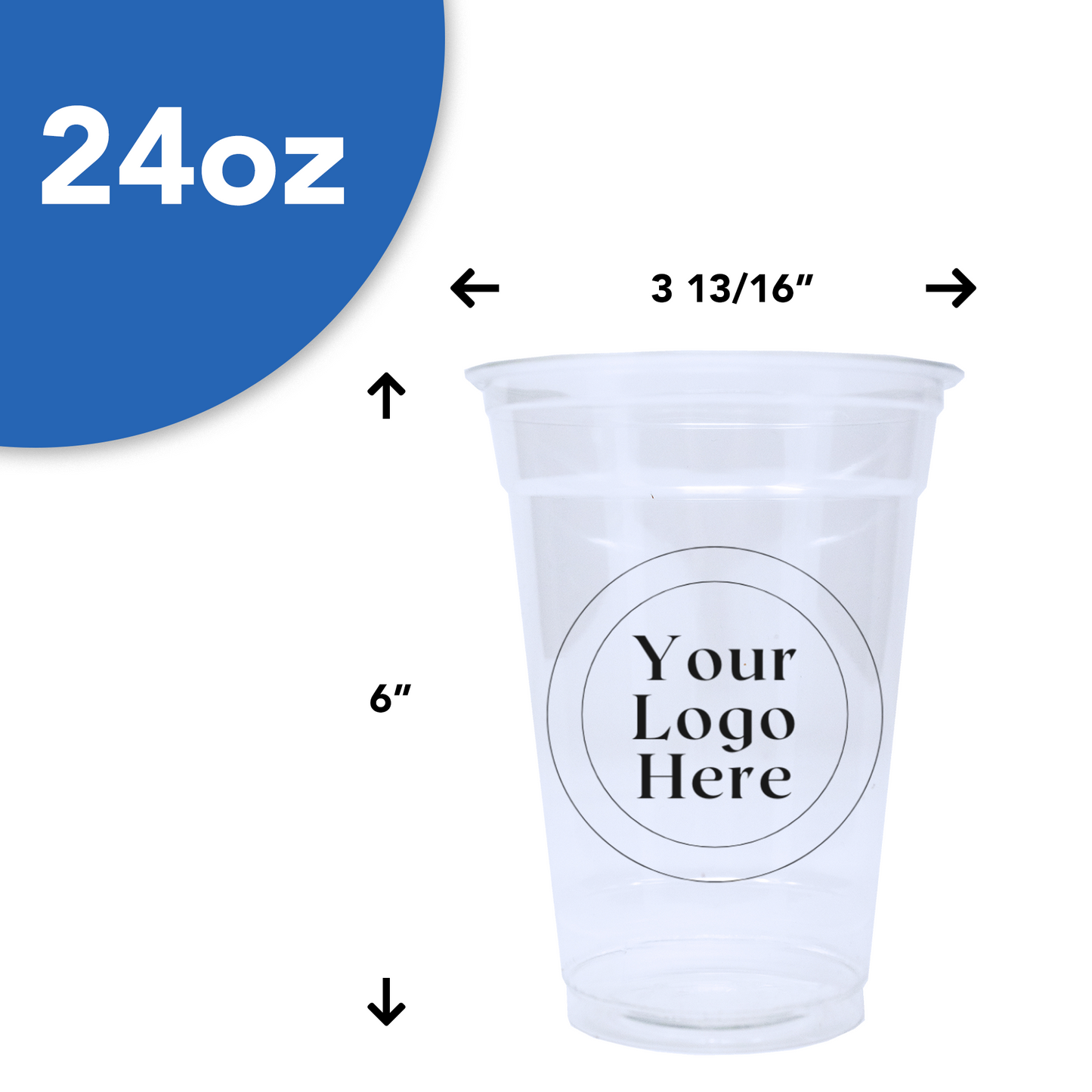 Printed PET Cups (24 oz)