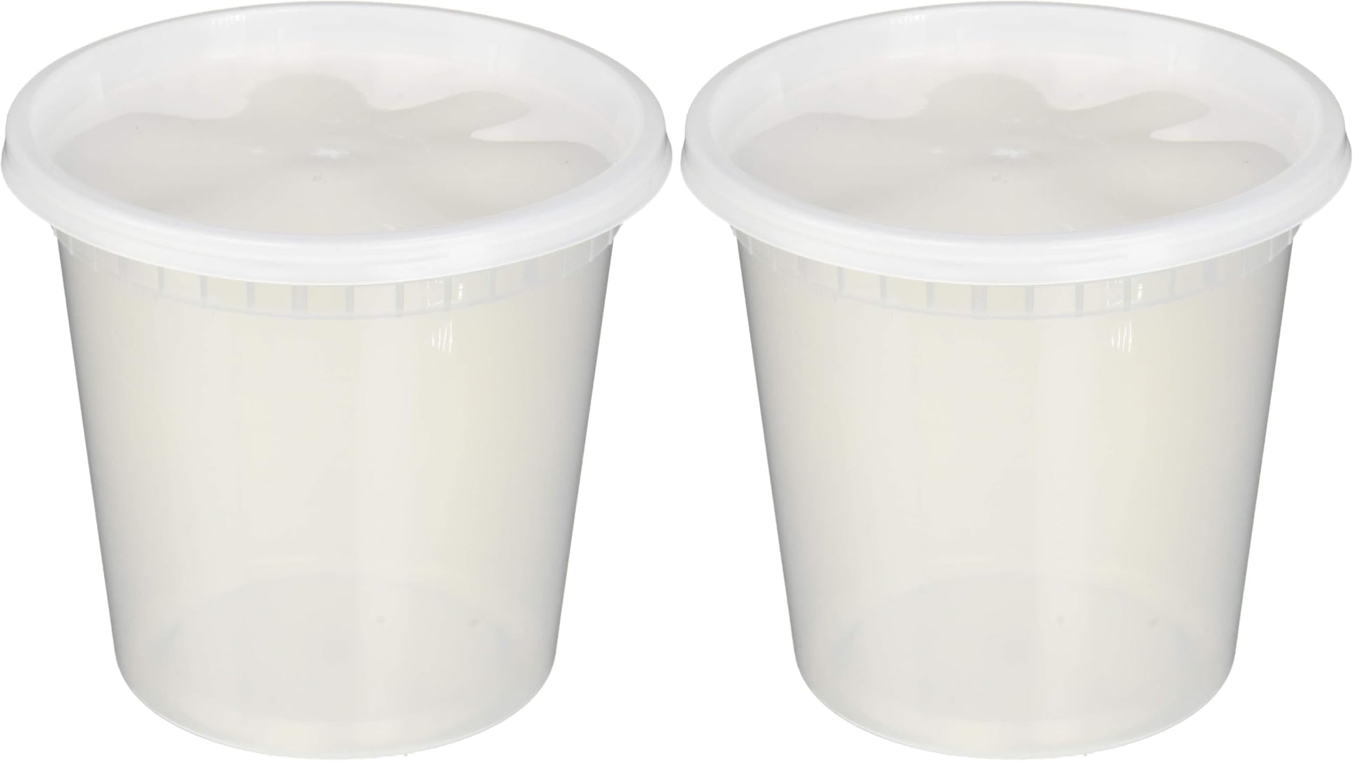 EDI [16 OZ, 25 Sets] Plastic Deli Food Storage Containers with Airtight Lids | Microwave-, Freezer-, Dishwasher-Safe | BPA Free | Heavy-Duty | Meal Prep | Leakproof | Recyclable