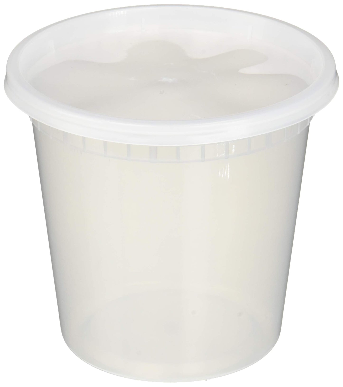 EDI [16 OZ, 25 Sets] Plastic Deli Food Storage Containers with Airtight Lids | Microwave-, Freezer-, Dishwasher-Safe | BPA Free | Heavy-Duty | Meal Prep | Leakproof | Recyclable