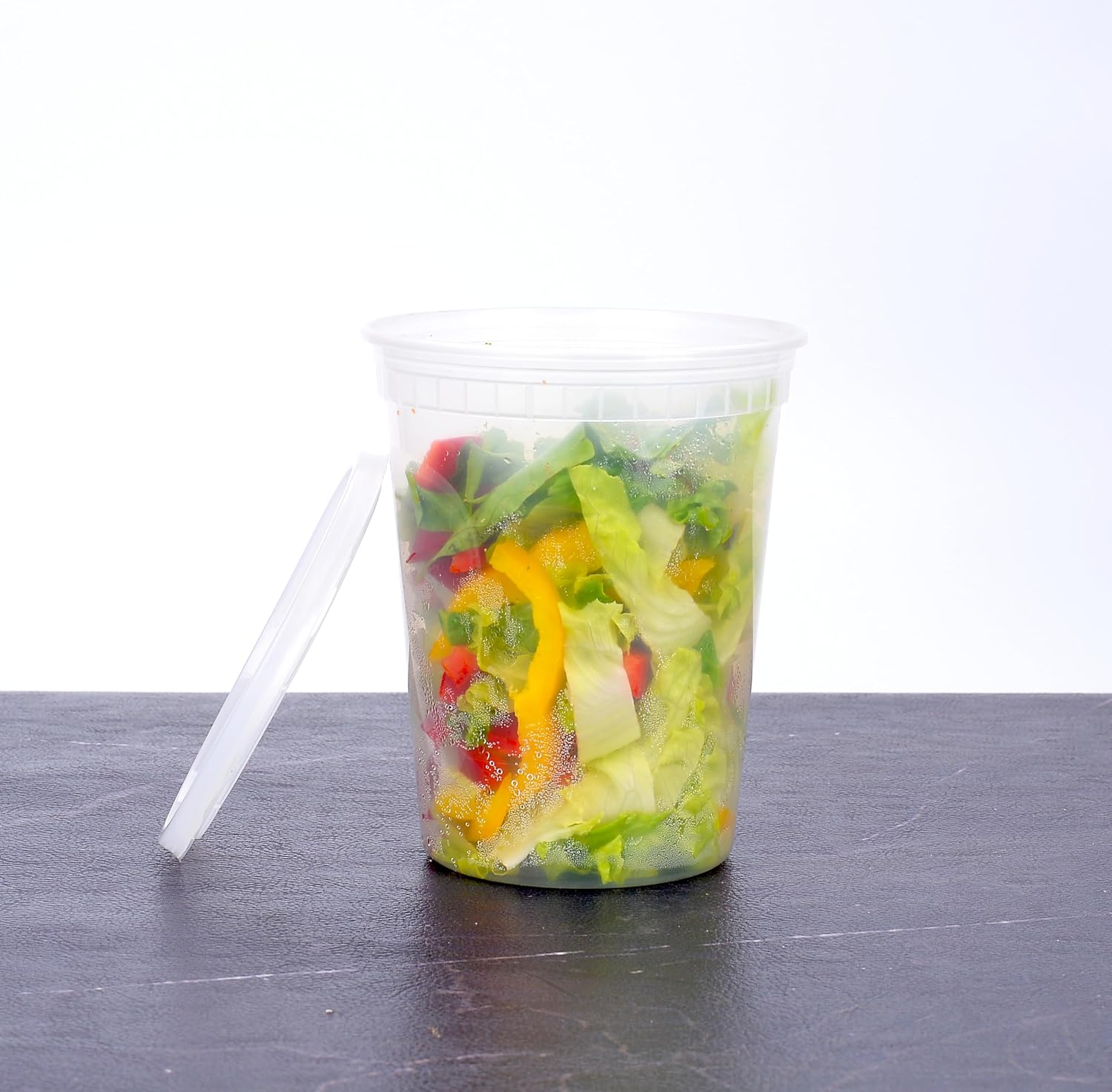 EDI Plastic Deli Food Storage Containers - 8 oz (20 sets), 16 oz (20 sets), 32 oz (10 sets) with Airtight Lids, Deli Containers Bundle