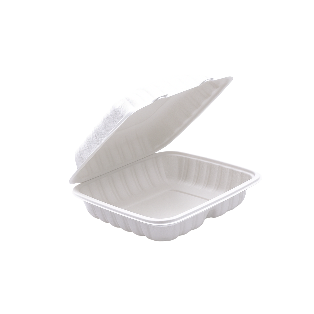 Hinged Bagasse Containers