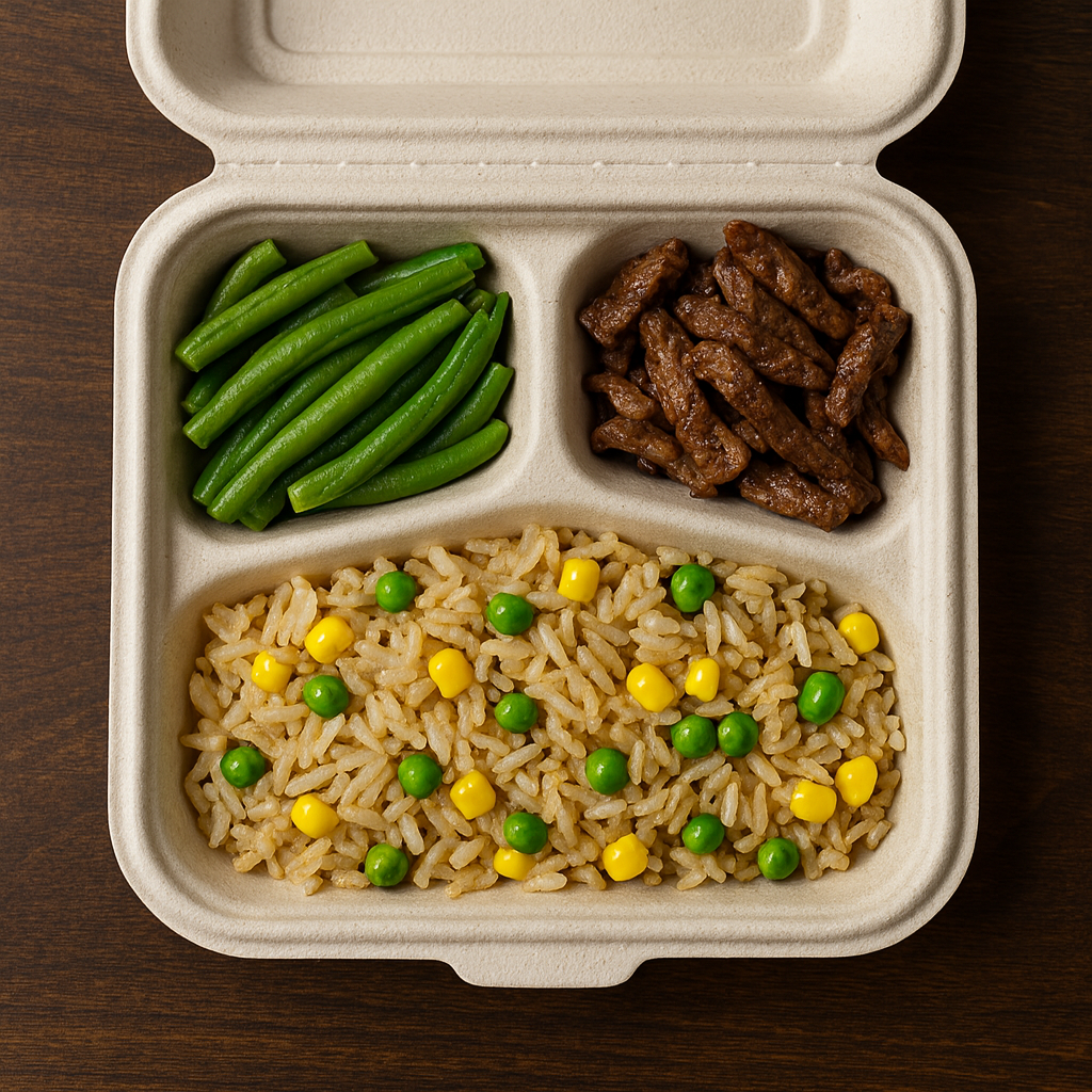 Hinged Bagasse Containers