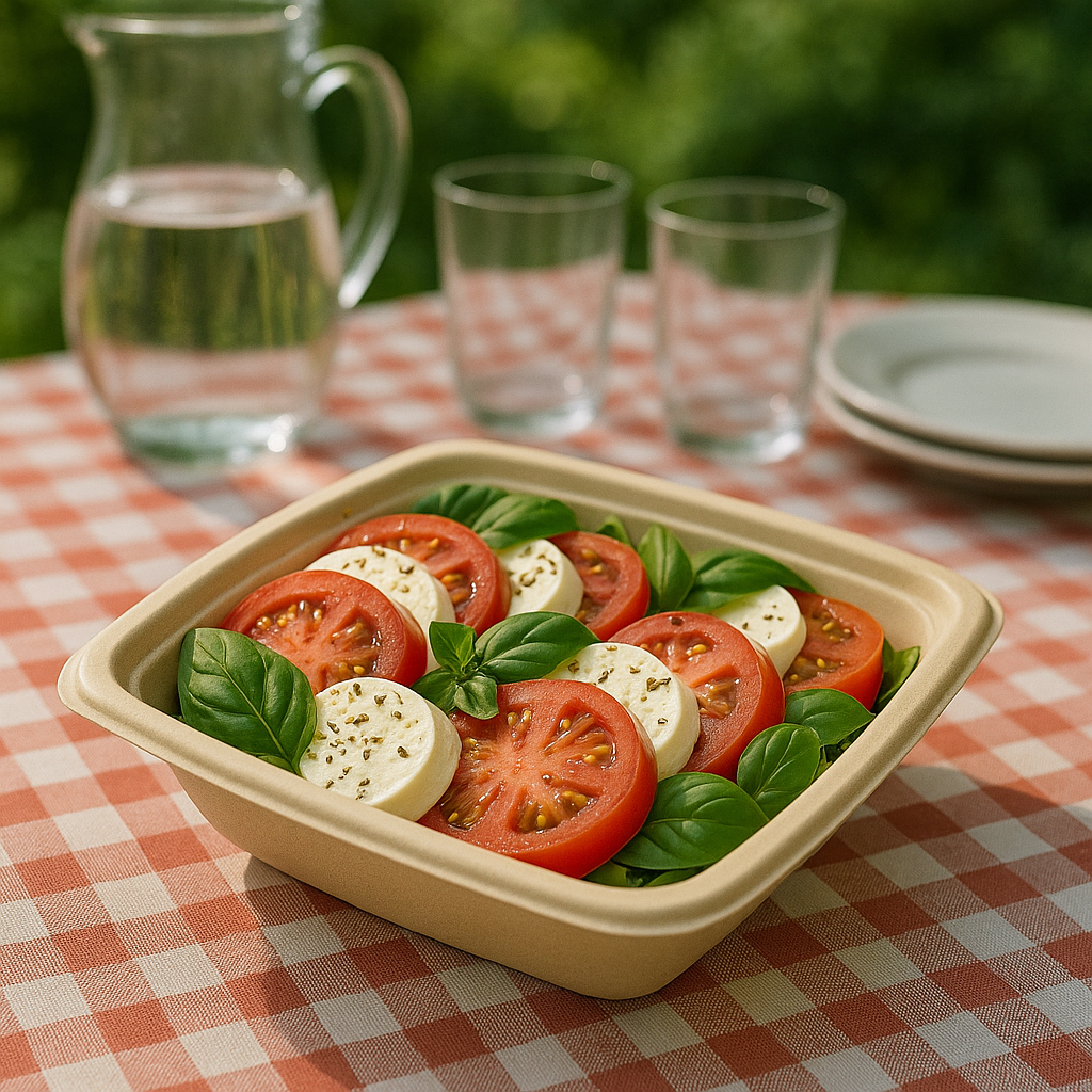 Bagasse Bowl and Lids (Square)