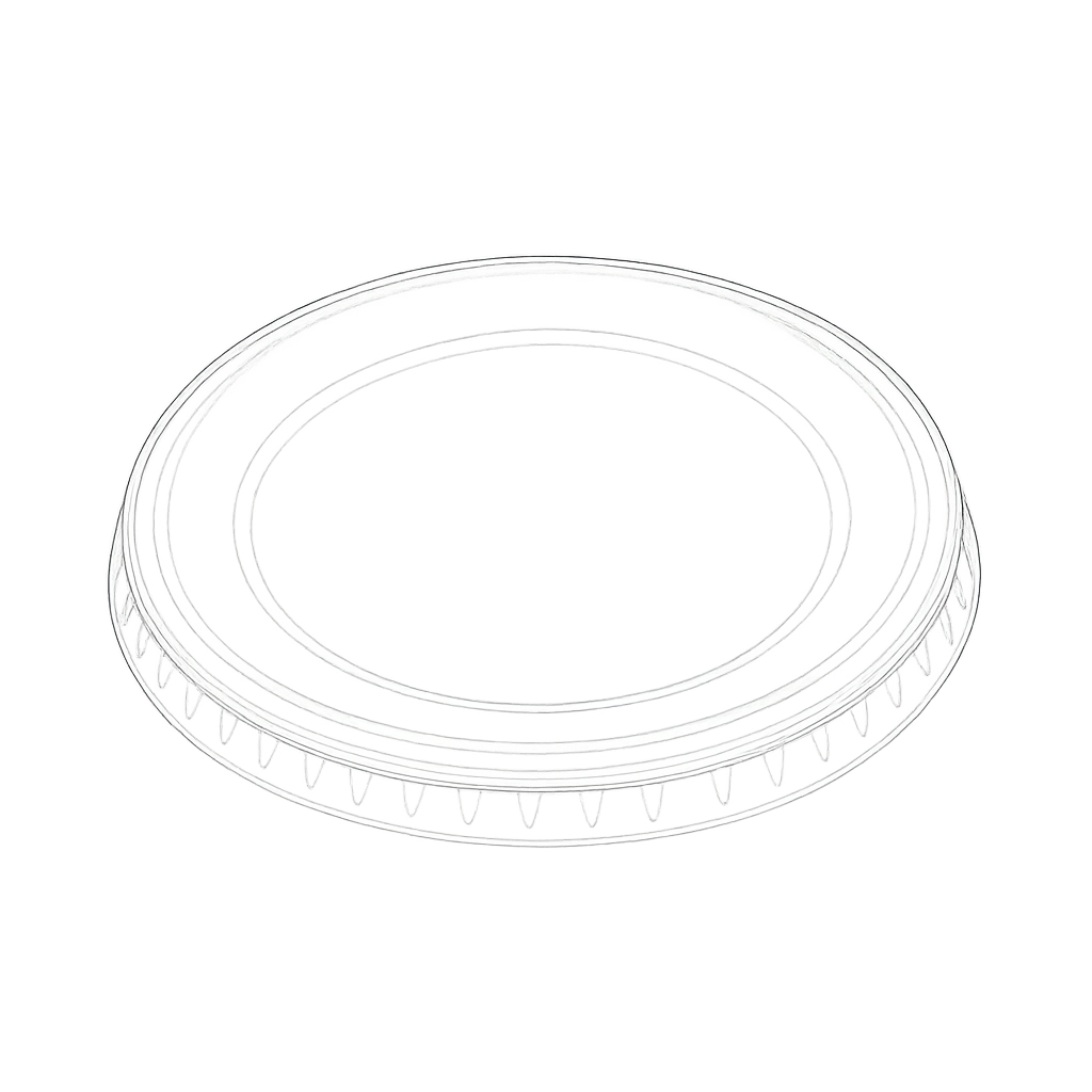 PET Cup Lids (Flat)