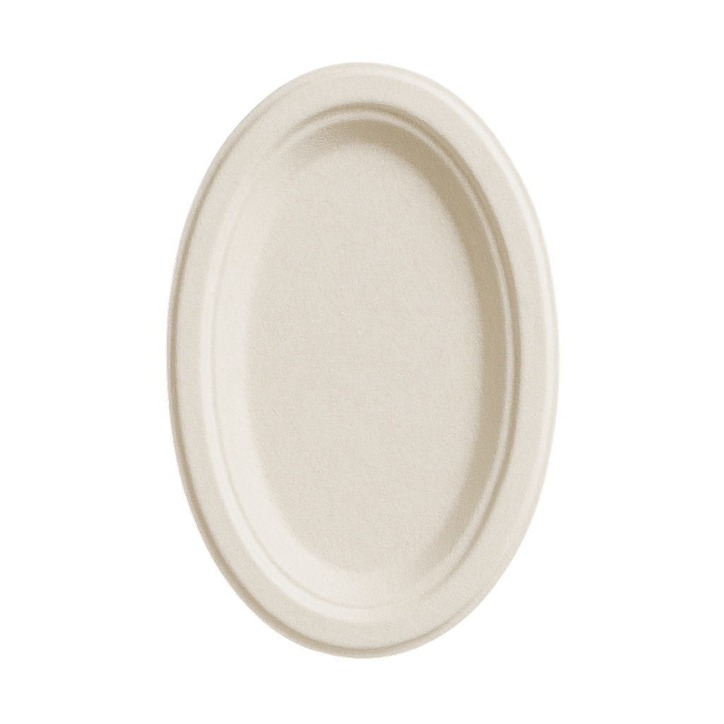 Bagasse Plates (Oval)