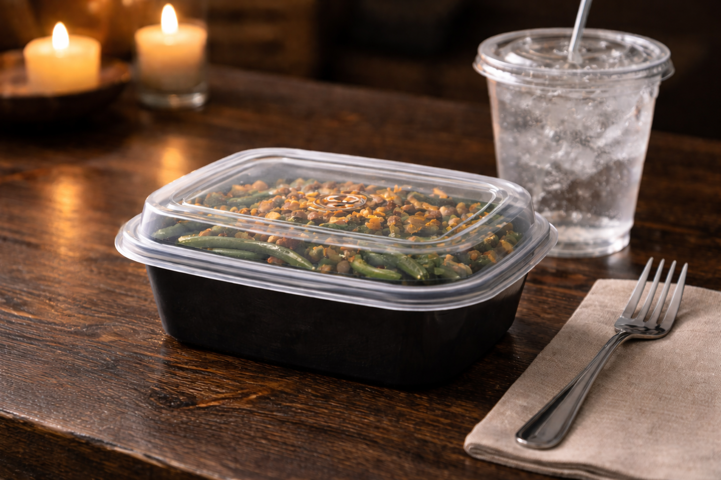Square HD Containers with Lids